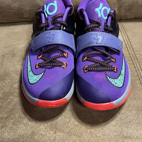 NIKE KD VII Shoes Purple 669942-500 Youth Kevin Durant Size 5.5Y NICE! - Picture 9 of 9